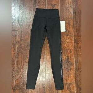 Lululemon Wunder Train size 4 High-Rise 28" Black *Orange Theory
